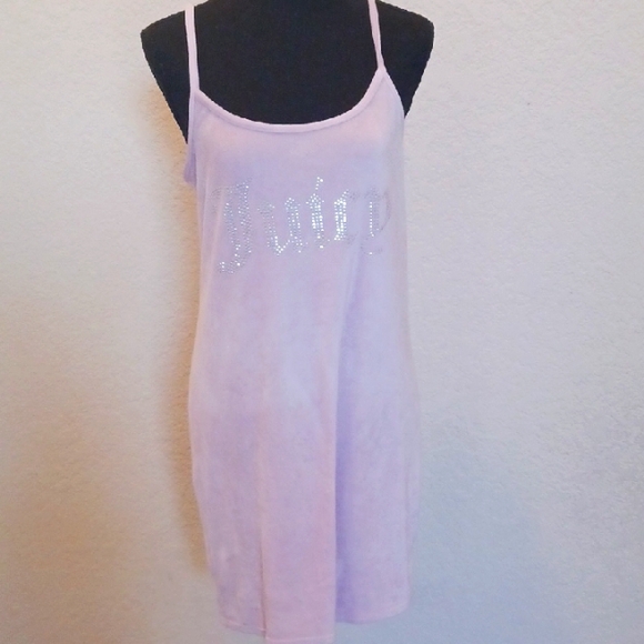 Juicy Couture Other - Juicy Couture Light Pink Sleepwear Dress with Silver Logo Size Medium